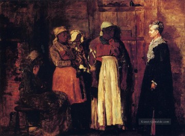  realismus - Ein Besuch von der alten Herrin Realismus Maler Winslow Homer